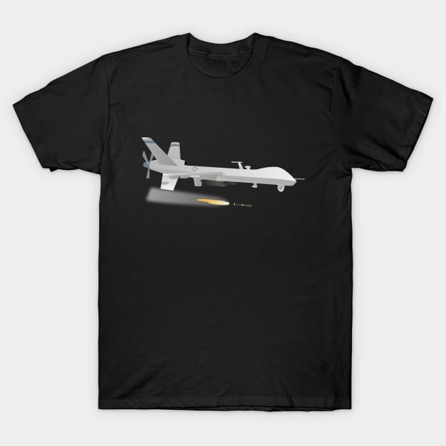 Reaper Military UAV T-Shirt by NorseTech